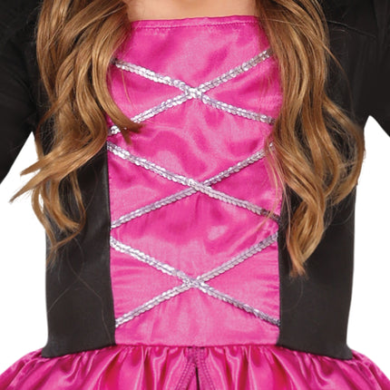 Robe d'Halloween Fille Rose Fée