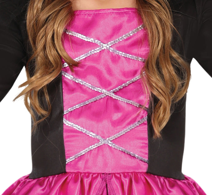 Robe d'Halloween Fille Rose Fée