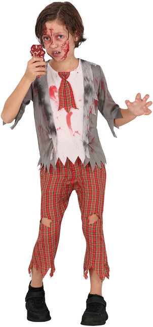Costume d'Halloween Garçon Zombie Scholar