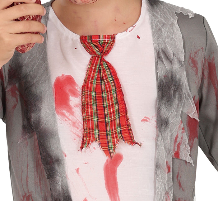 Costume d'Halloween Garçon Zombie Scholar