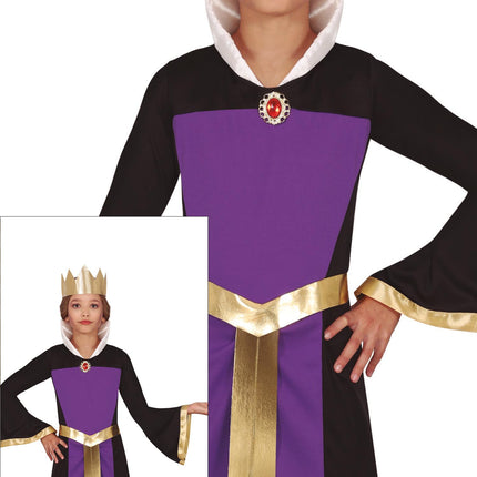 Robe d'Halloween Violet Fille Reine