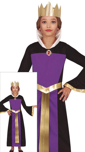Robe d'Halloween Violet Fille Reine