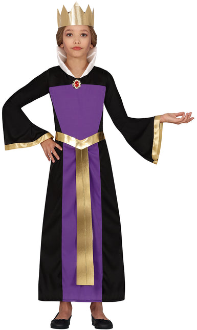 Robe d'Halloween Violet Fille Reine