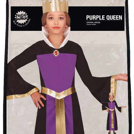 Robe d'Halloween Violet Fille Reine