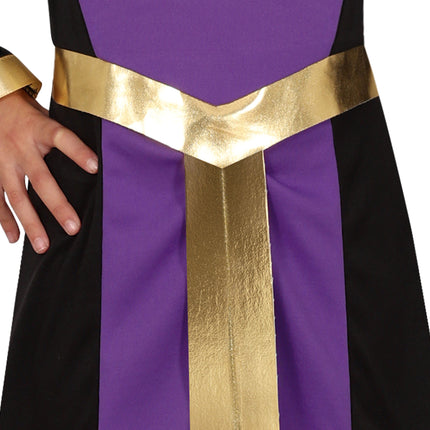 Robe d'Halloween Violet Fille Reine