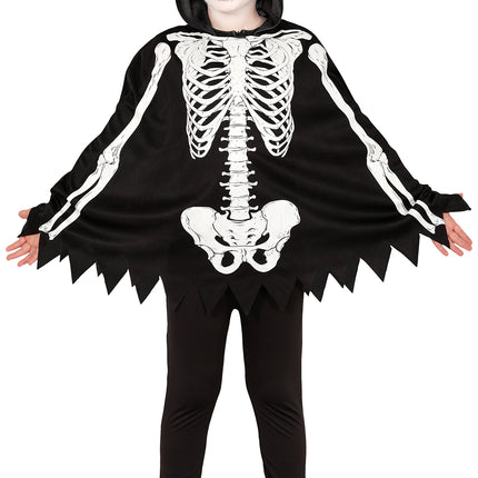 Costume d'Halloween Poncho squelette enfant