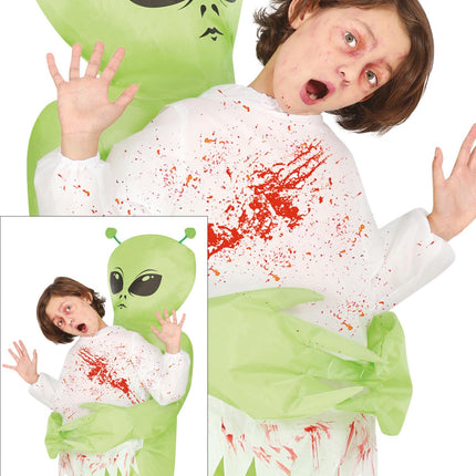 Alien Suit Green Child Carry Me
