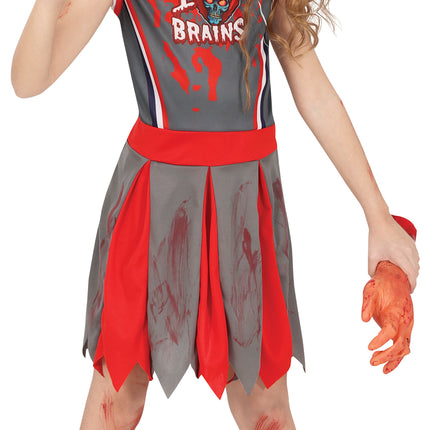 Robe d'Halloween Fille Zombie Cheerleader