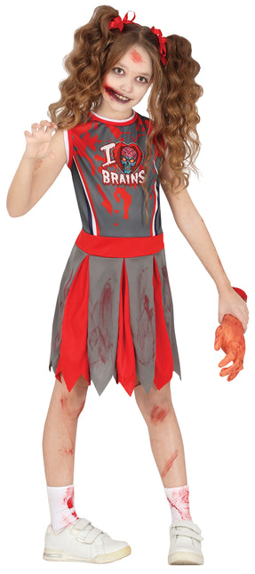 Robe d'Halloween Fille Zombie Cheerleader