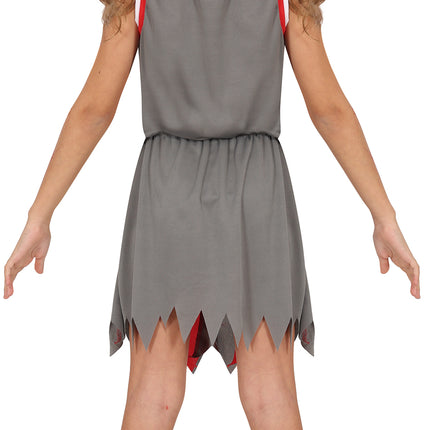 Robe d'Halloween Fille Zombie Cheerleader