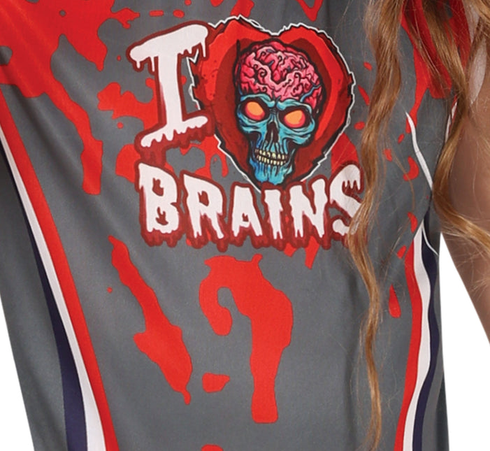 Robe d'Halloween Fille Zombie Cheerleader