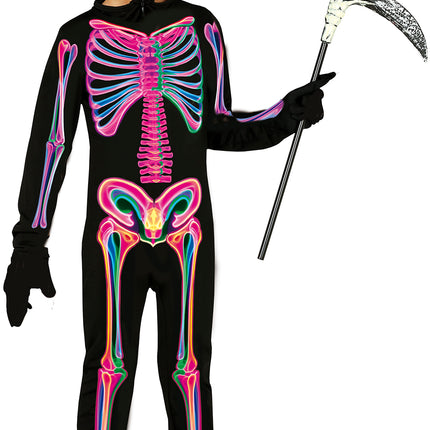 Costume d'Halloween Enfant Squelette Néon