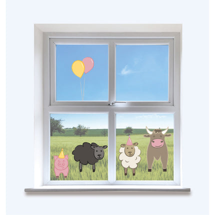 Autocollant de fenêtre Farmhouse 5pcs