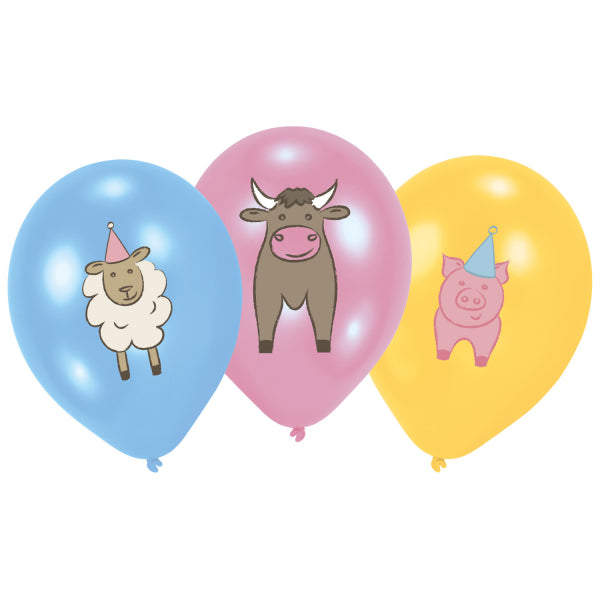 Ballons de la ferme 28cm 6pcs