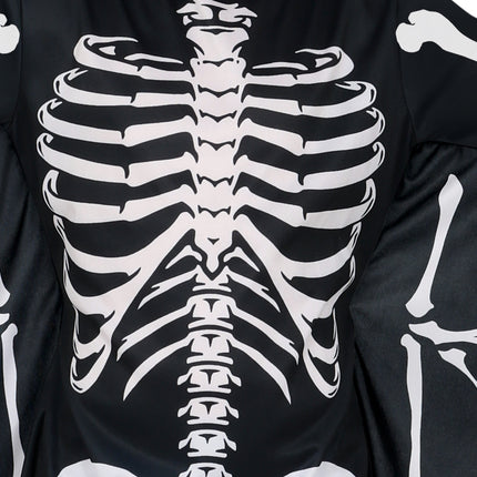 Costume d'Halloween Noir Blanc Enfant Chauve-Souris Squelette
