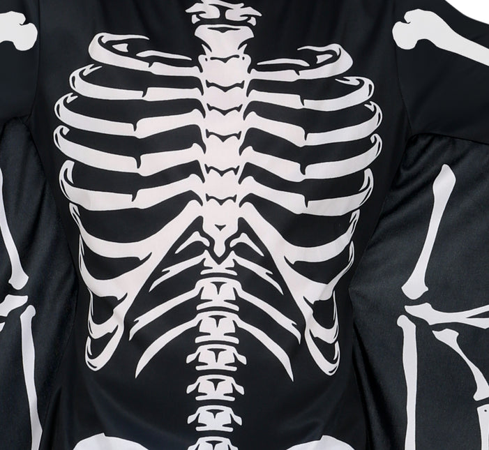 Costume d'Halloween Noir Blanc Enfant Chauve-Souris Squelette