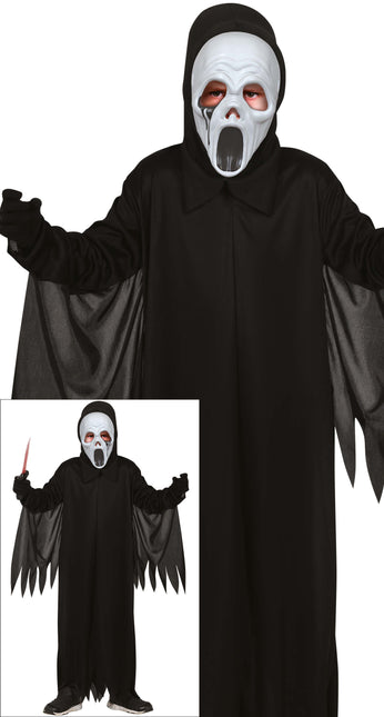 Costume d'Halloween Fantôme noir pour enfant