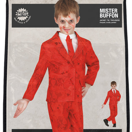 Costume d'Halloween Garçon Rouge