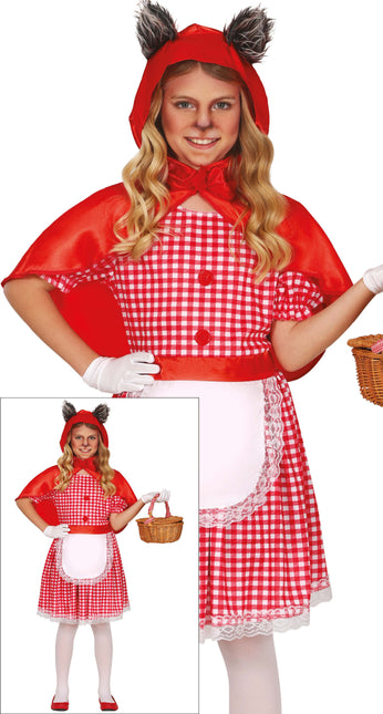 Costume d'Halloween Fille Chaperon Rouge Loup