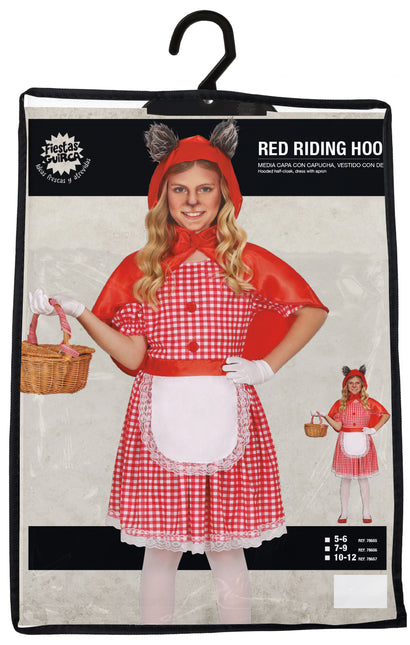 Costume d'Halloween Fille Chaperon Rouge Loup
