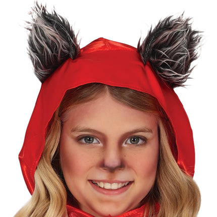 Costume d'Halloween Fille Chaperon Rouge Loup