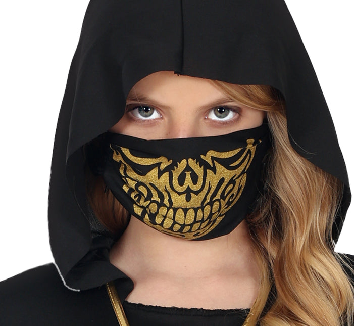 Combinaison Ninja Noir Or Fille