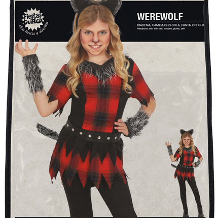 Costume d'Halloween Fille Loup-Garou