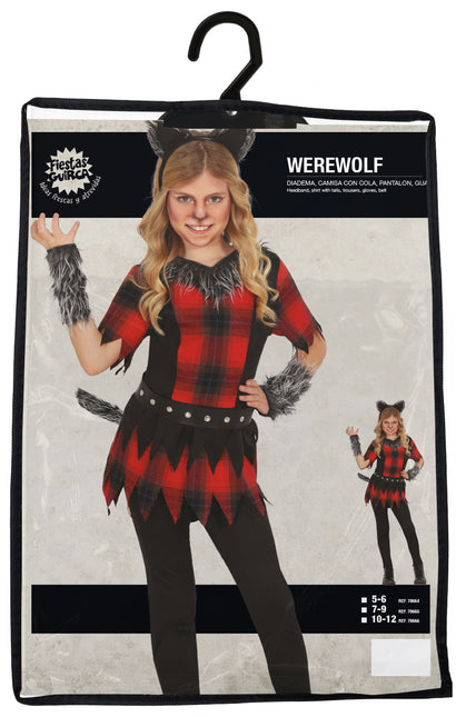 Costume d'Halloween Fille Loup-Garou