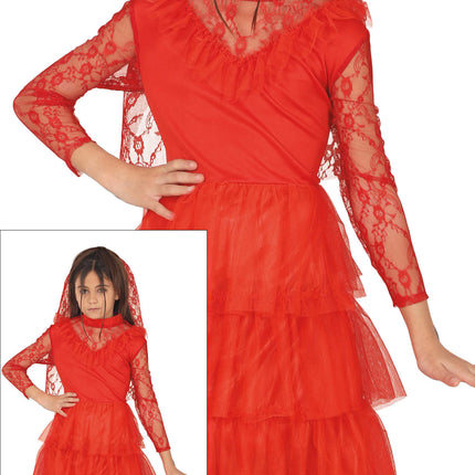 Robe d'Halloween Fille Rouge