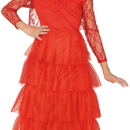 Robe d'Halloween Fille Rouge