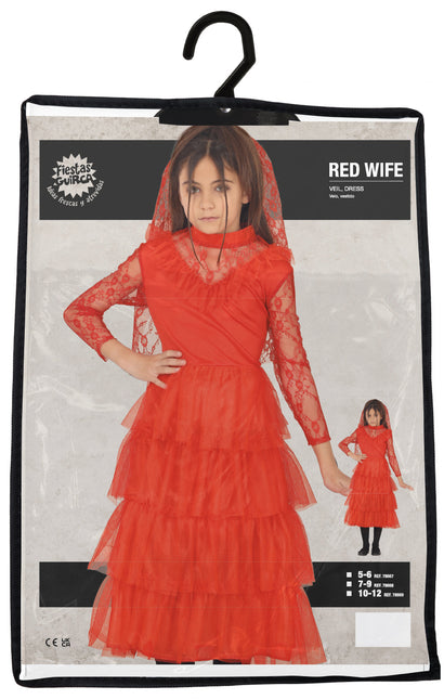 Robe d'Halloween Fille Rouge
