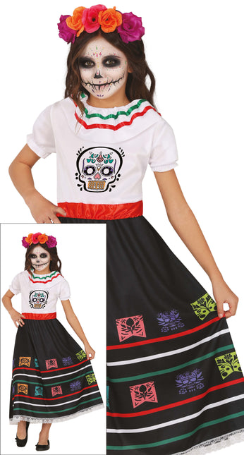 Dia De Los Muertos Robe fille tête de mort