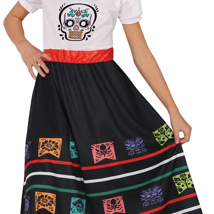 Dia De Los Muertos Robe fille tête de mort