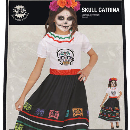 Dia De Los Muertos Robe fille tête de mort