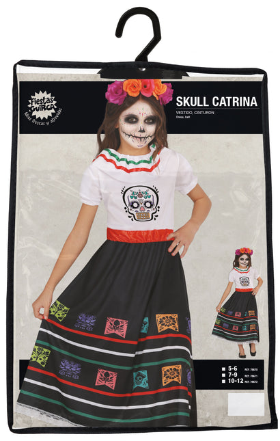 Dia De Los Muertos Robe fille tête de mort