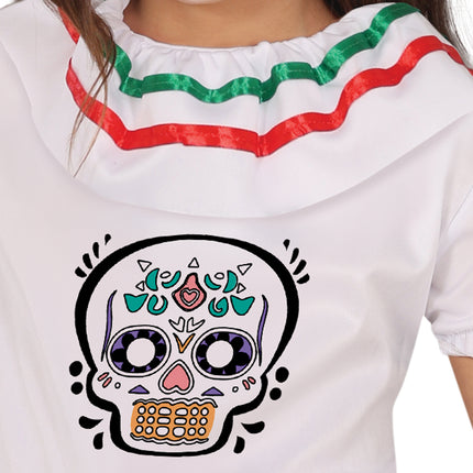 Dia De Los Muertos Robe fille tête de mort