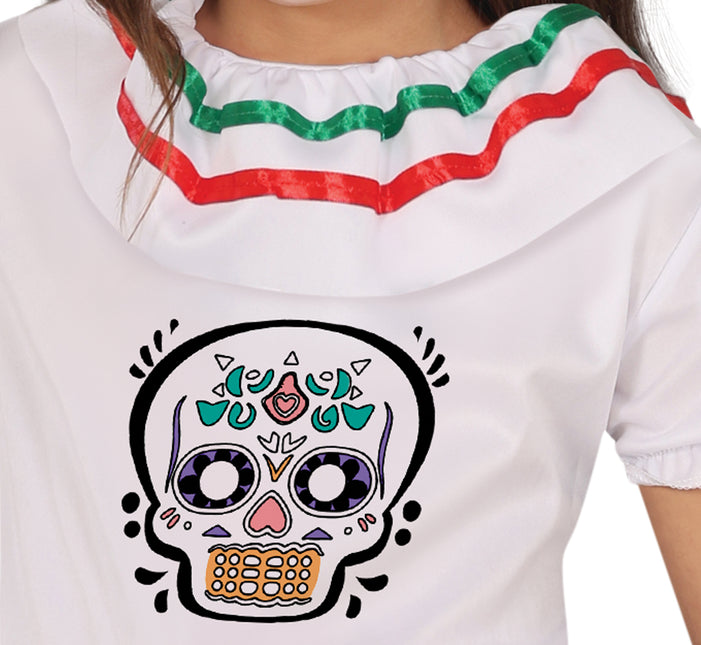 Dia De Los Muertos Robe fille tête de mort