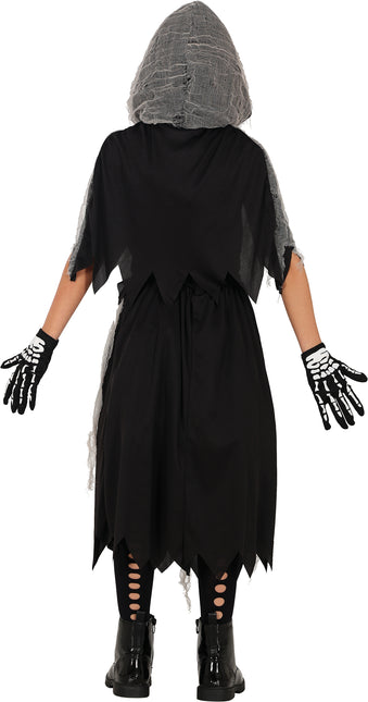Robe d'Halloween Fille Squelette Faucheur