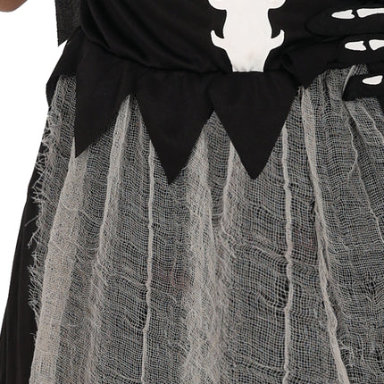 Robe d'Halloween Fille Squelette Faucheur