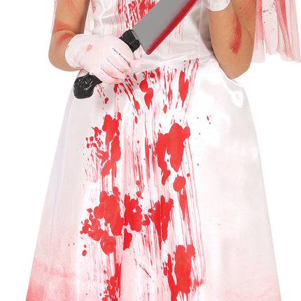 Robe d'Halloween Fille avec du sang