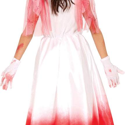 Robe d'Halloween Fille avec du sang