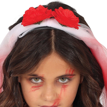Robe d'Halloween Fille avec du sang