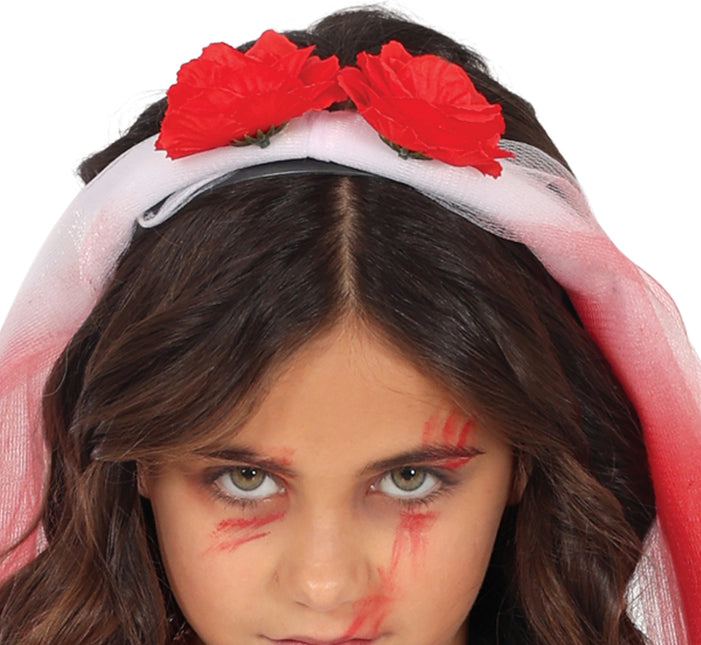 Robe d'Halloween Fille avec du sang