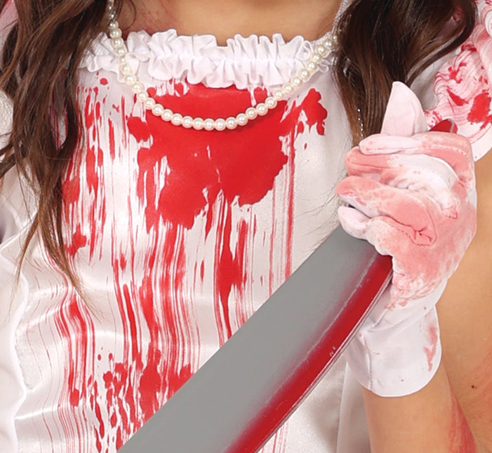 Robe d'Halloween Fille avec du sang