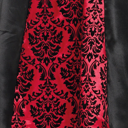 Costume d'Halloween Noir Rouge Fille Vampire Long