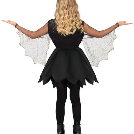 Robe d'Halloween Fille Toiles d'araignée et araignée