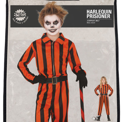 Costume d'Halloween Enfant Prisonnier Arlequin