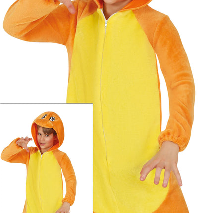 Costume de dragon orange enfant