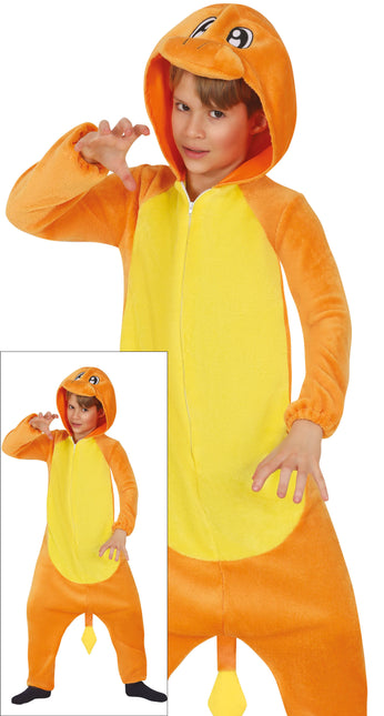 Costume de dragon orange enfant