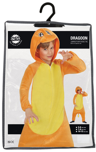 Costume de dragon orange enfant